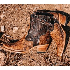 Freebird Morgan Python Bootie